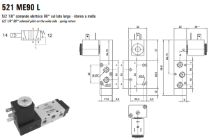 Elektrozawór 521 ME90 L