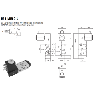Elektrozawór 521 ME90 L