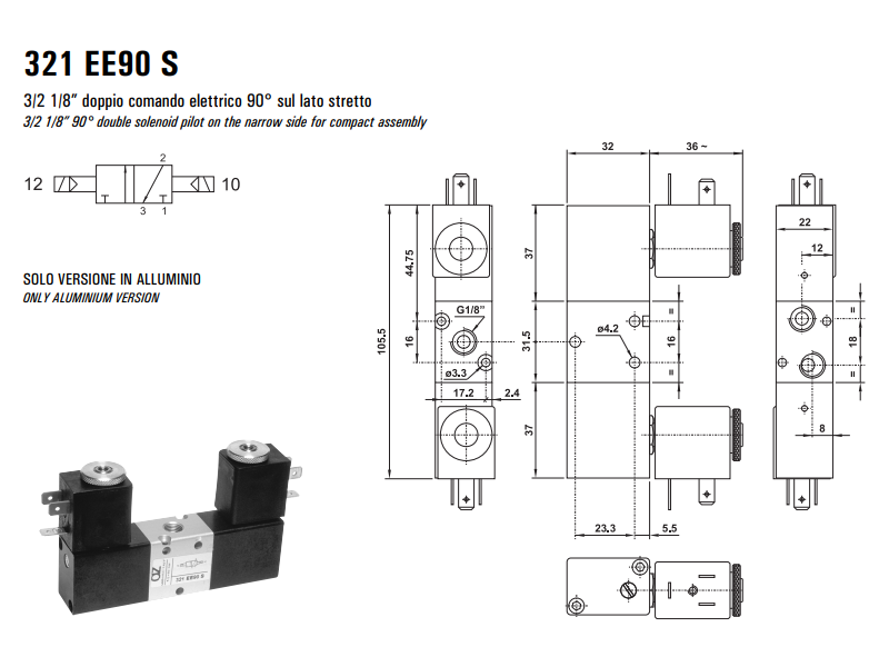Elektrozawór 321 EE90 S