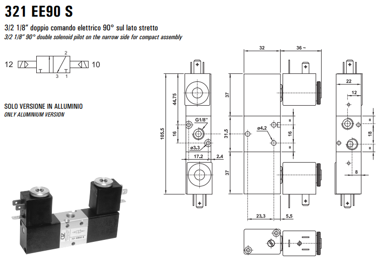 Elektrozawór 321 EE90 S