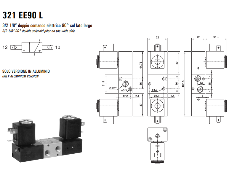Elektrozawór 321 EE90 L