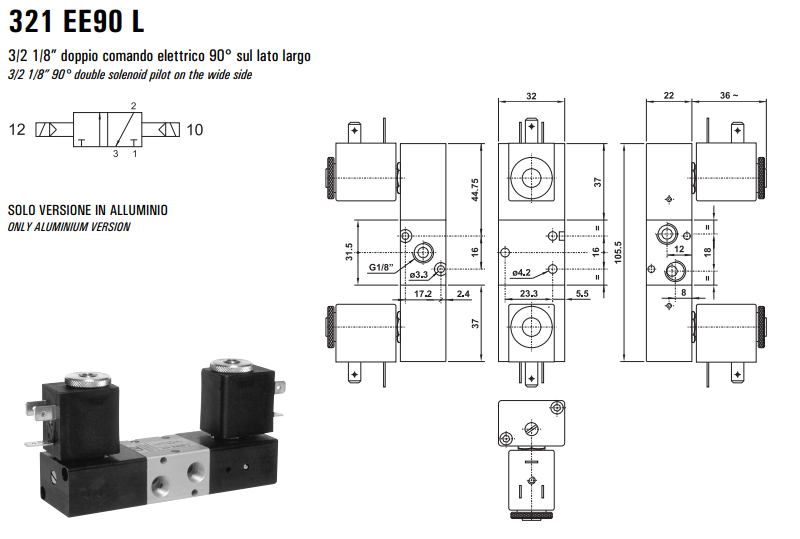 Elektrozawór 321 EE90 L