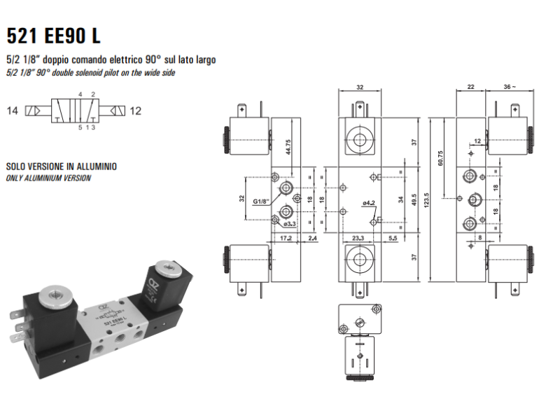 Elektrozawór 521 EE90 L