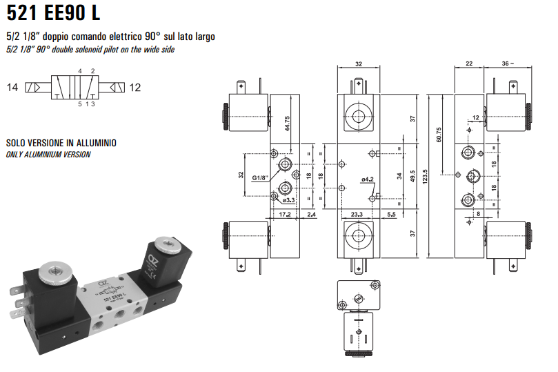 Elektrozawór 521 EE90 L