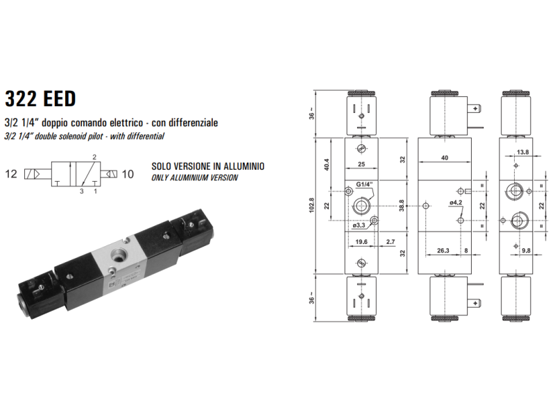 Elektrozawór 322 EED