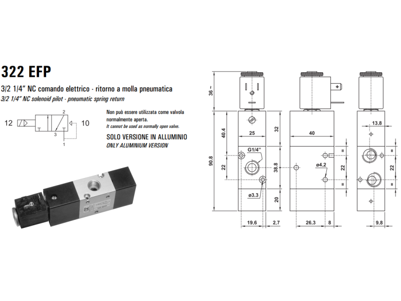 Elektrozawór 322 EFP