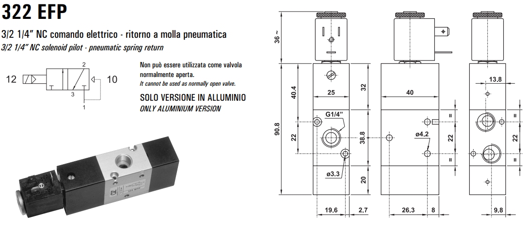 Elektrozawór 322 EFP