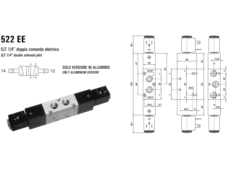 Elektrozawór 522 EE/EED/EFP
