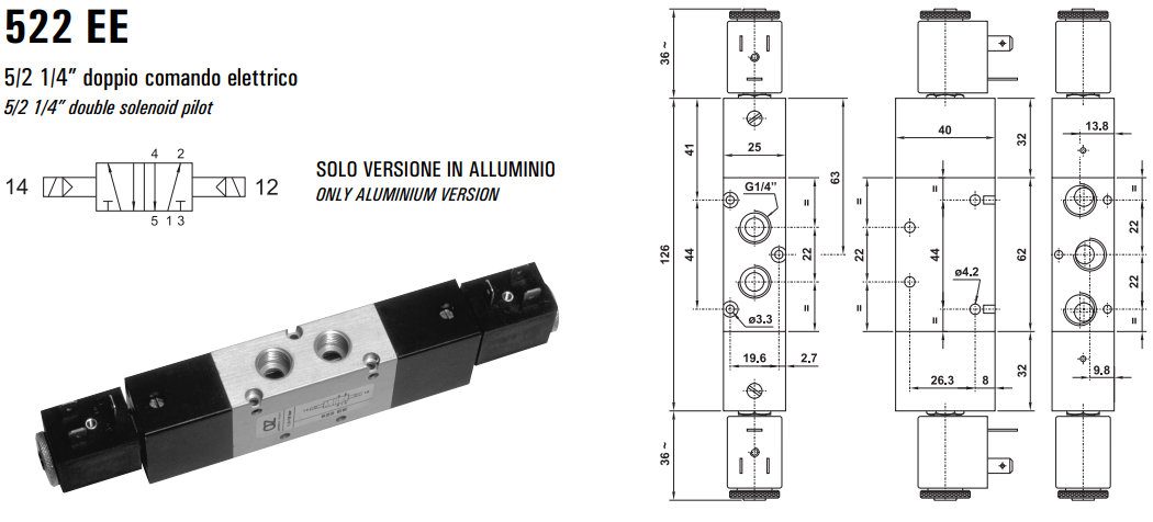 Elektrozawór 522 EE/EED/EFP