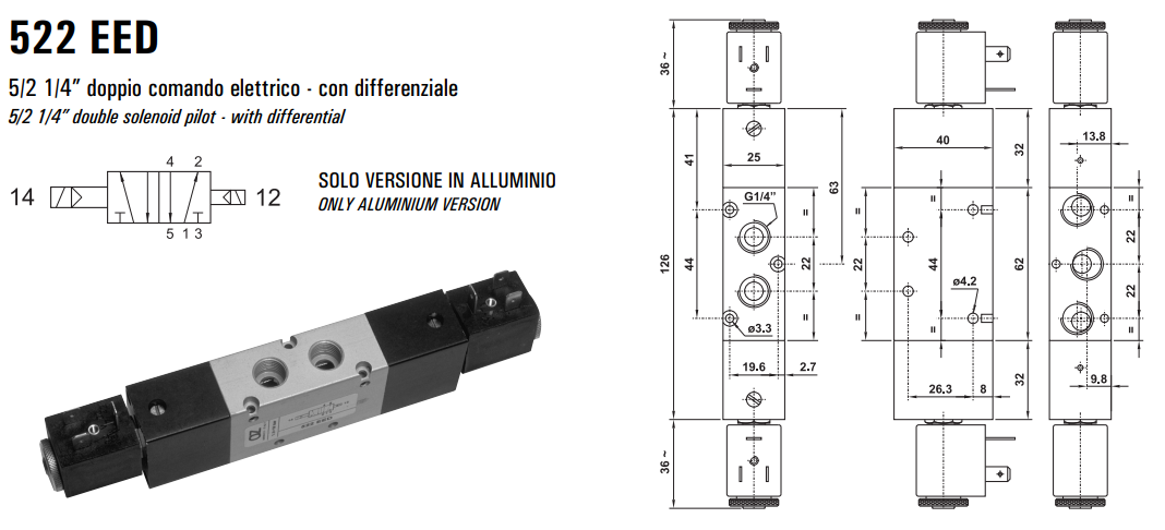 Elektrozawór 522 EE/EED/EFP