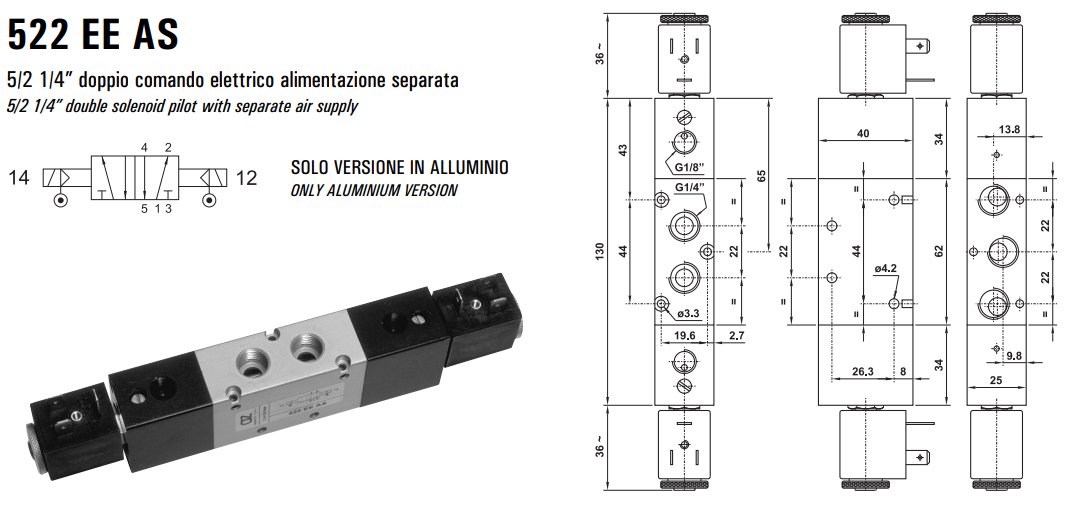 Elektrozawór 522 EE AS