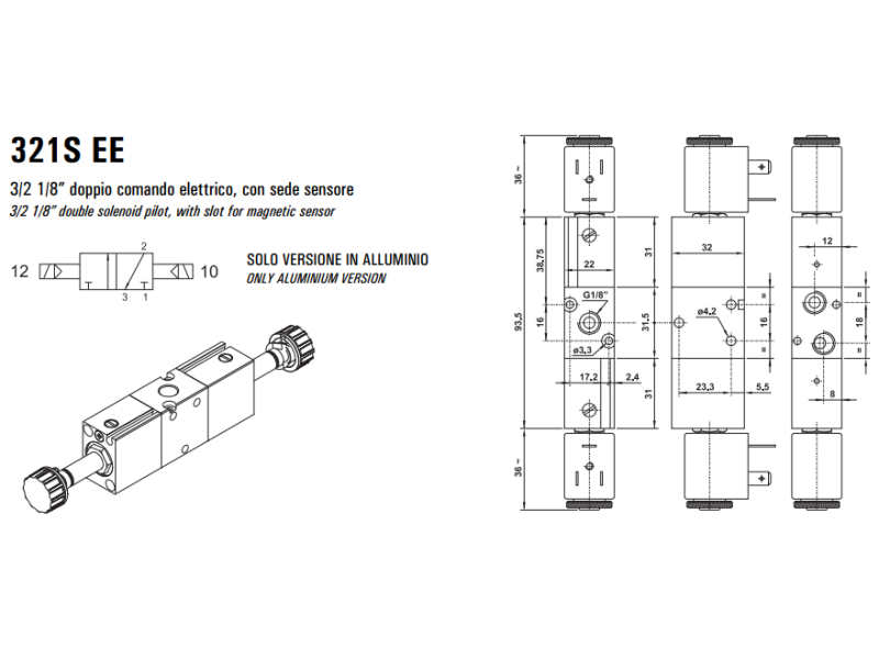 Elektrozawór 321S ME/MRE/EE