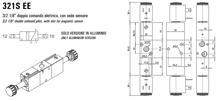 Elektrozawór 321S ME/MRE/EE