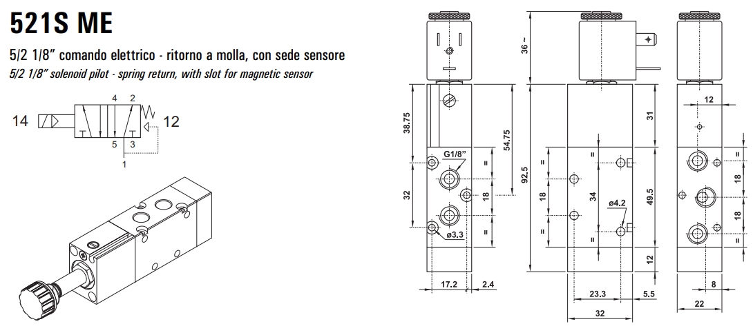 Elektrozawór 521 ME/MRE/EE