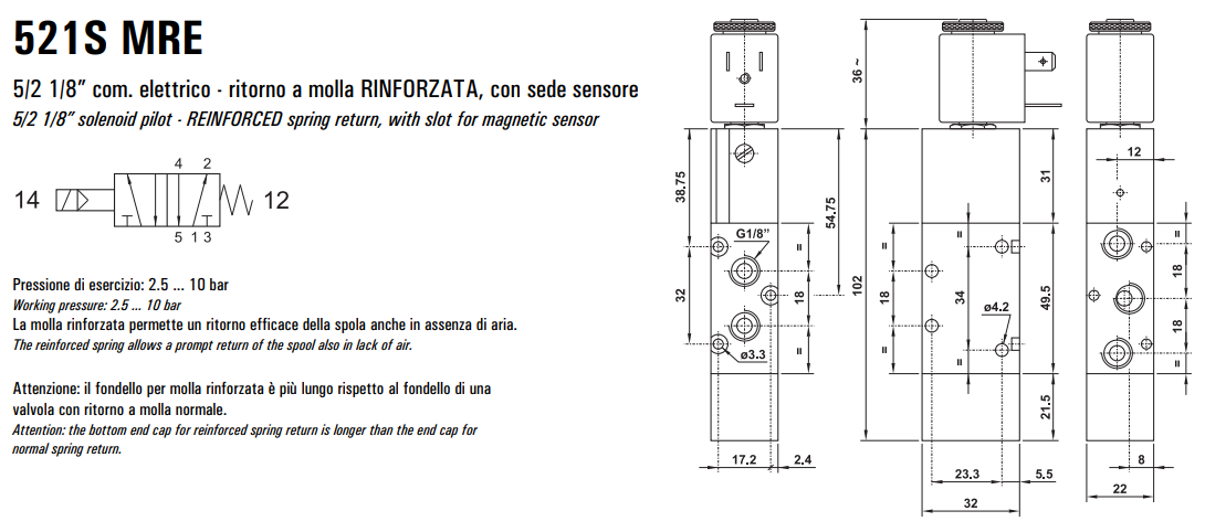 Elektrozawór 521 ME/MRE/EE