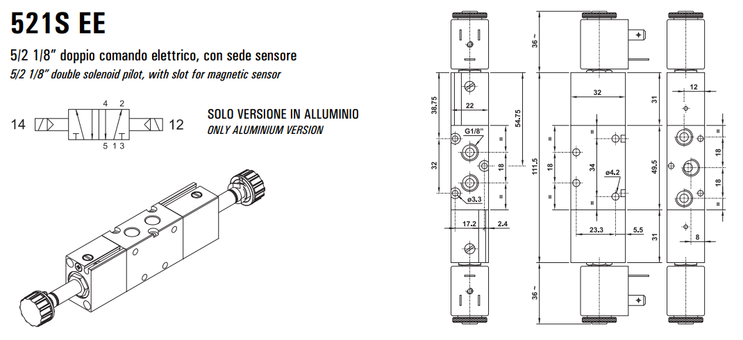 Elektrozawór 521 ME/MRE/EE