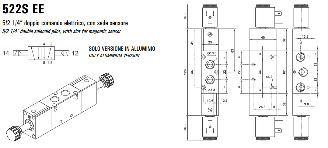 Elektrozawór 522S ME/MRE/EE