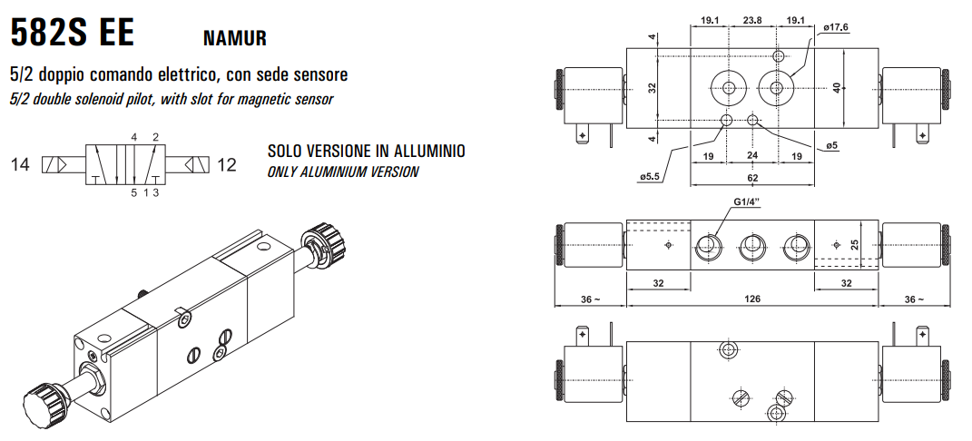 Elektrozawór 582S ME/MRE/EE