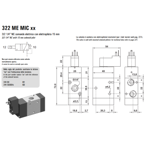 Elektrozawór 322 ME MIC XX