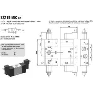 Elektrozawór 322 EE MIC XX