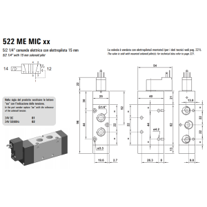 Elektrozawór 522 ME MIC XX