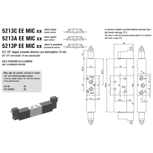 Elektrozawór 5213 C/A/P EE MIC XX, Elektrozawory - NC/NO: C