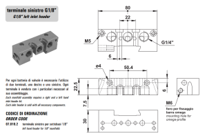 Blok zaworowy 07.010.2, Rozmiar gwintu (4): 1/4"
