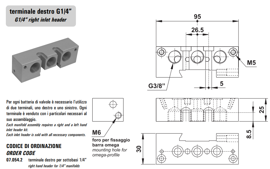 Blok zaworowy 07.054.2