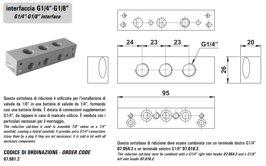 Blok zaworowy 07.081.2