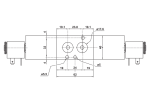 Namur 5823 C/A/P EE, Elektrozawory - NC/NO: CC - centralnie 