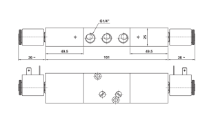 Namur 5823 C/A/P EE, Elektrozawory - NC/NO: CC - centralnie 