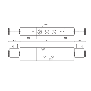 Namur 5823 C/A/P EE, Elektrozawory - NC/NO: CC - centralnie 