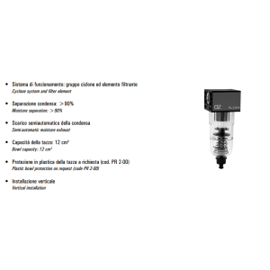 Filtr separujący wodę G1/4"  2-25/05-S