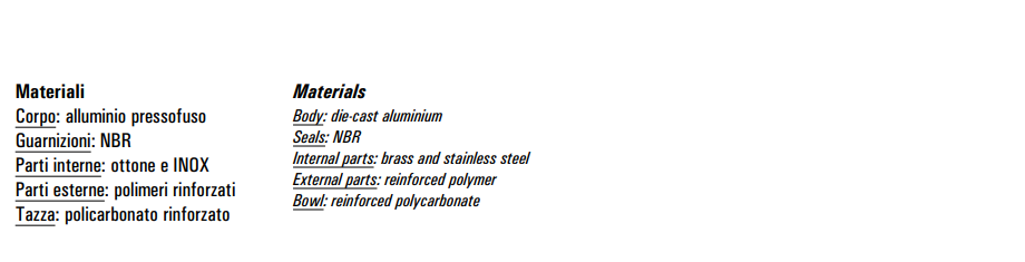 Filtr separujący wodę G3/8" 3-30S/A 3-05S