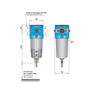 Filtr separujacy wodę G1" 6N-30-S/A 6N-05-S