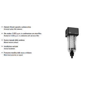 Filtr z aktywnym węglem CFIL 2/3/4 S 6N-S