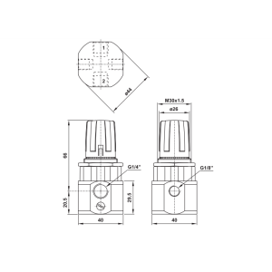 Regulator ciśnienia 16.070.4 16.071.4