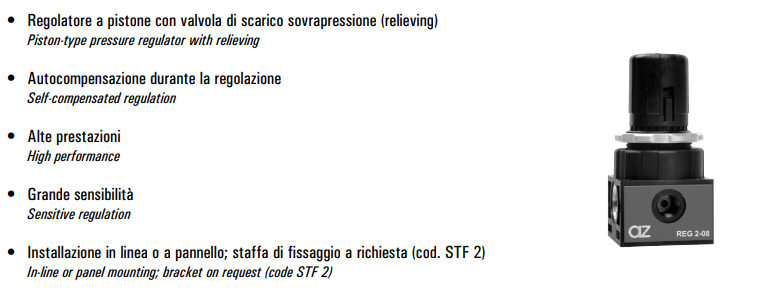 Regulator ciśnienia G1/4" REG 2-08/04