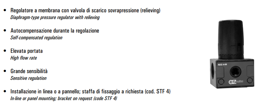 Regulator ciśnienia G1/2" REG 4-08