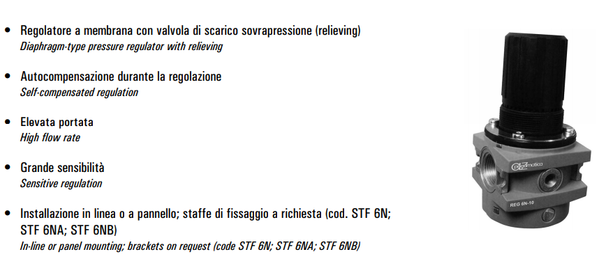 Regulator ciśnienia G1" REG 6N-10