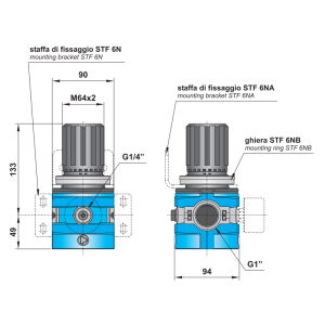 Regulator ciśnienia G1" REG 6N-10
