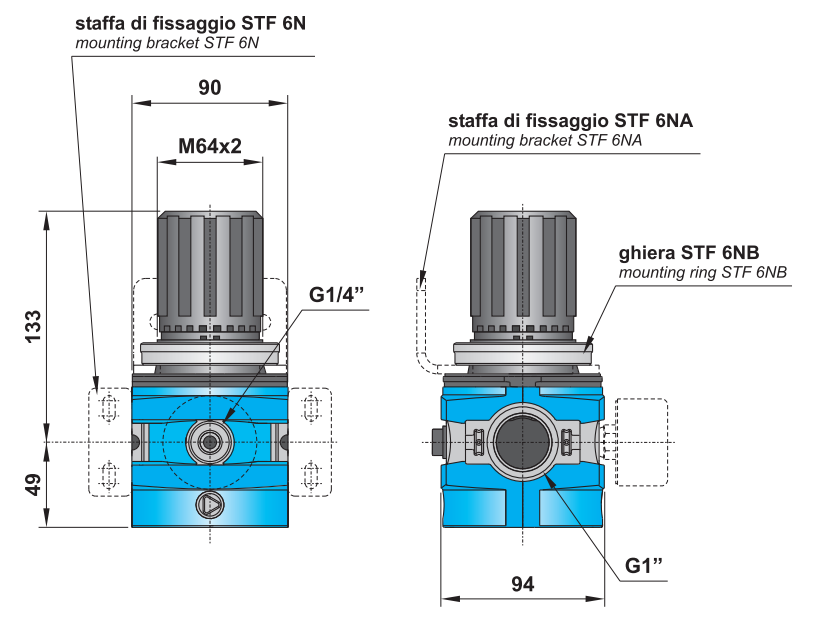 Regulator ciśnienia G1" REG 6N-10