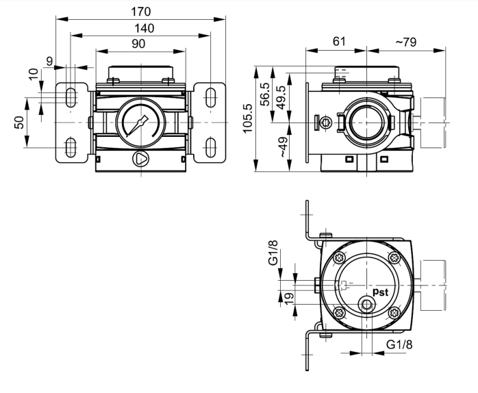 Regulator ciśnienia G1" REGP 6H10