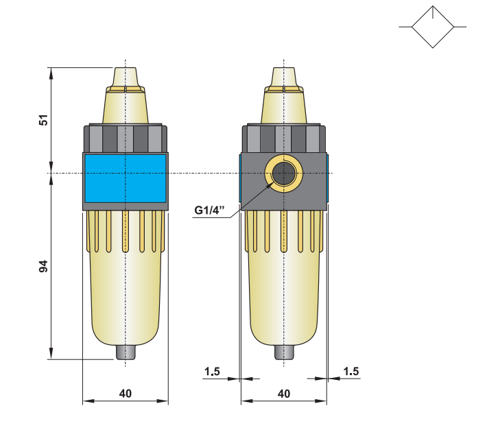 Smarowanica G1/4" LUB 2-00
