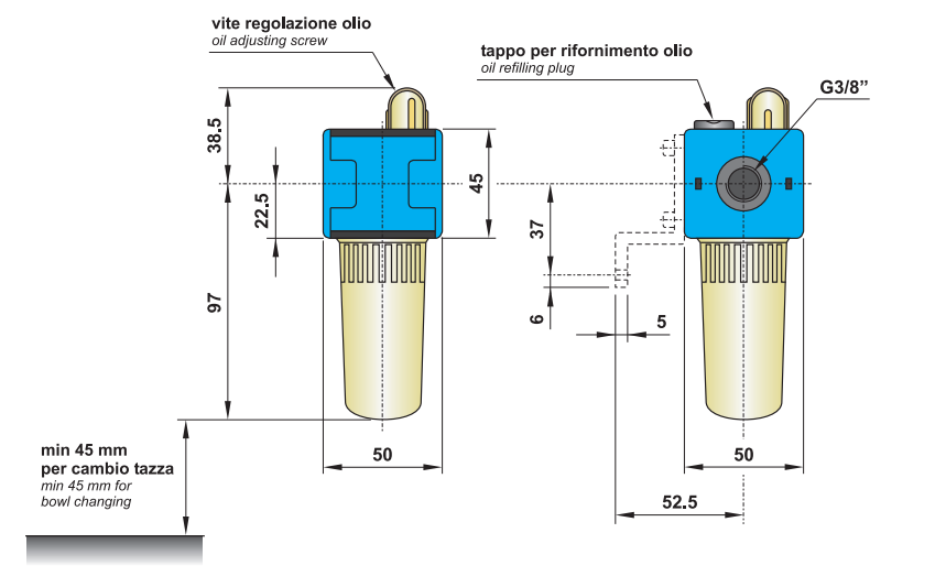 Smarownica G3/8" LUB 3-00