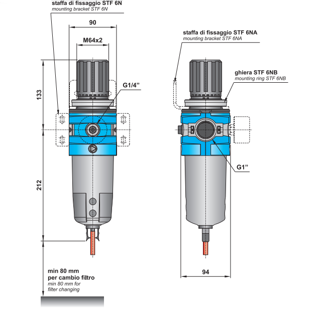 Filtro-reduktor G1″ FR 6N-10-30/05-S