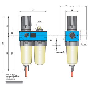 Zespół przygotowania powietrza FR+L G1/2″ FR+L 4-08-30-S