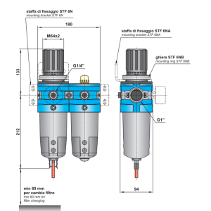 Zespół przygotowania powietrza G1″  FR+L 6N-10-30-S