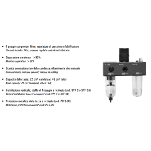 Zespół przygotowania powietrza G3/8″ FRL 3-08-30-S