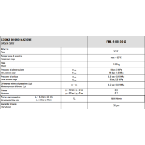 Zespół przygotowania powietrza G1/2″ FRL 4-08-30-S